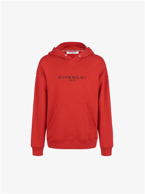 givenchy paris red hoodie|givenchy paris sleeveless hoodie.